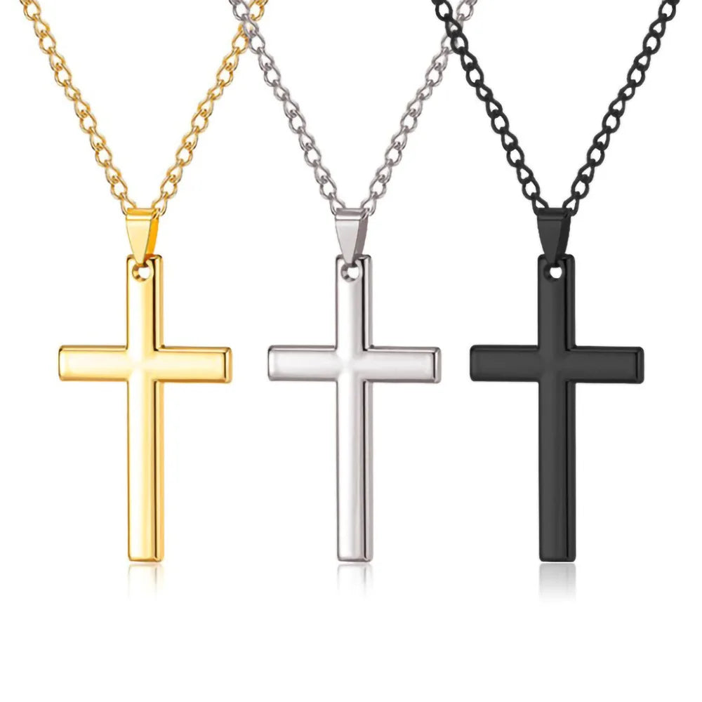 New Christian Cross Pendant Necklace – Men’s & Women’s Fashion Religious Jewelry