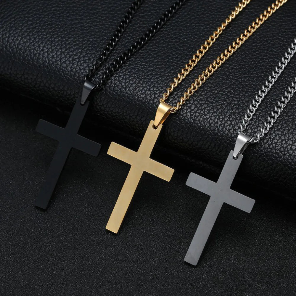 New Christian Cross Pendant Necklace – Men’s & Women’s Fashion Religious Jewelry