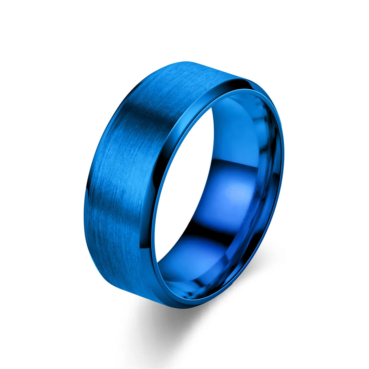 Classic 8mm Tungsten Ring — Brushed Stainless Steel Wedding Band for Men & Women