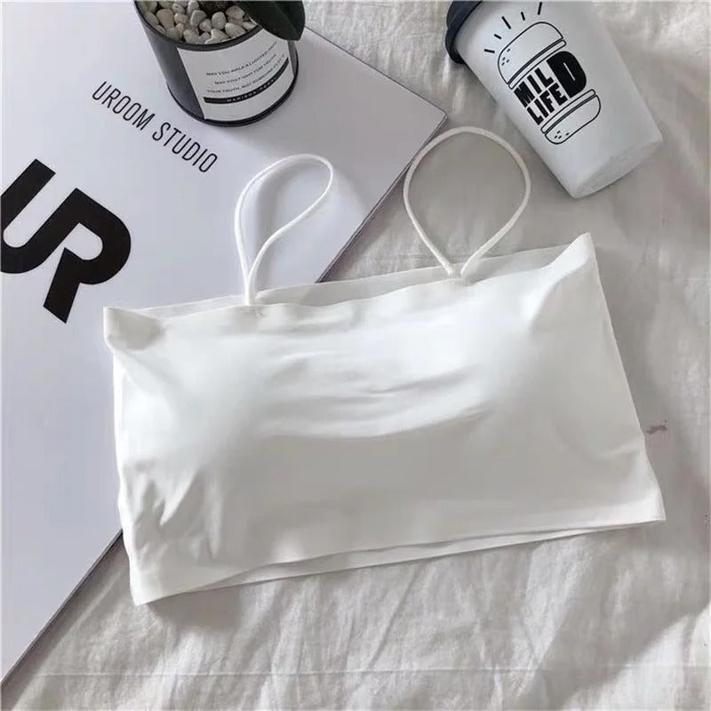 Summer Seamless Ice Silk Tube Top for Women